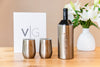 Wine Gift Set| Chiller with Glass Lined Wine Glasses | Gold/Copper