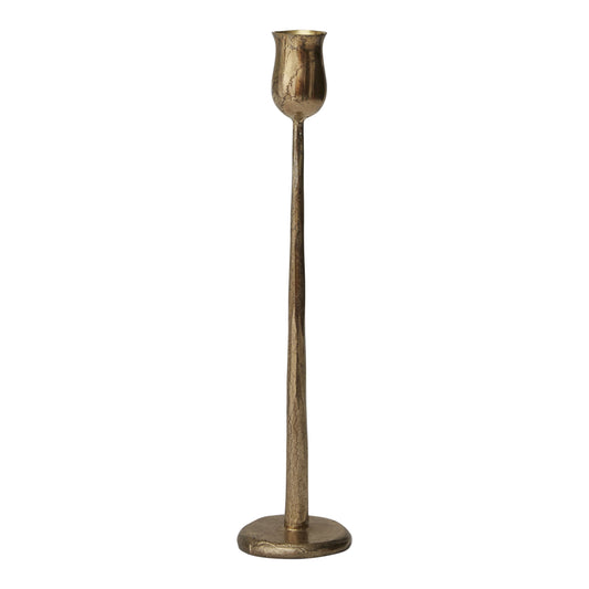 Gold Auric Candlestick | Medium (2.5 x 2.5 x 11.5)