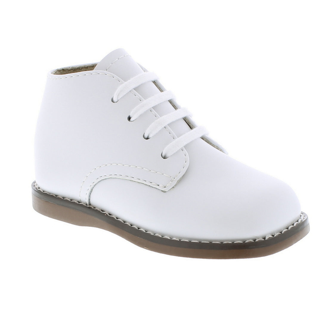 Todd High-Top Leather Bootie | White