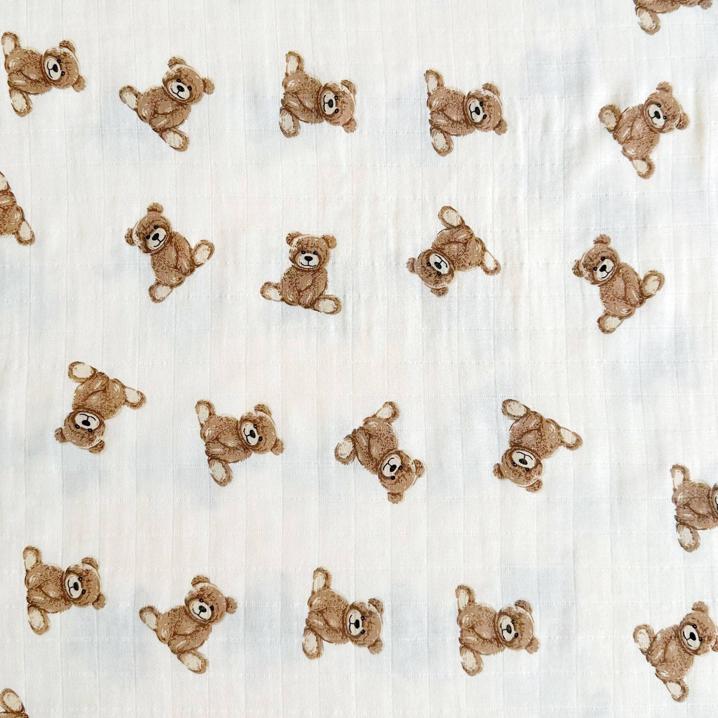 Bamboo Muslin Swaddle | Teddy Bear