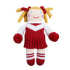 Cheerleader Knit Doll - Red/White