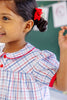 Tabitha's Teacher's Pet Dress |  Whitehall Windowpane With Richmond Red