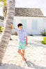 Prim & Proper Polo | Beale Street Blue Stripe/White Stork