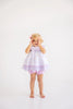 Sydney Scallop Set | Pink Greenbrier Gingham & Lauderdale Lavender Gingham with Worth Avenue White