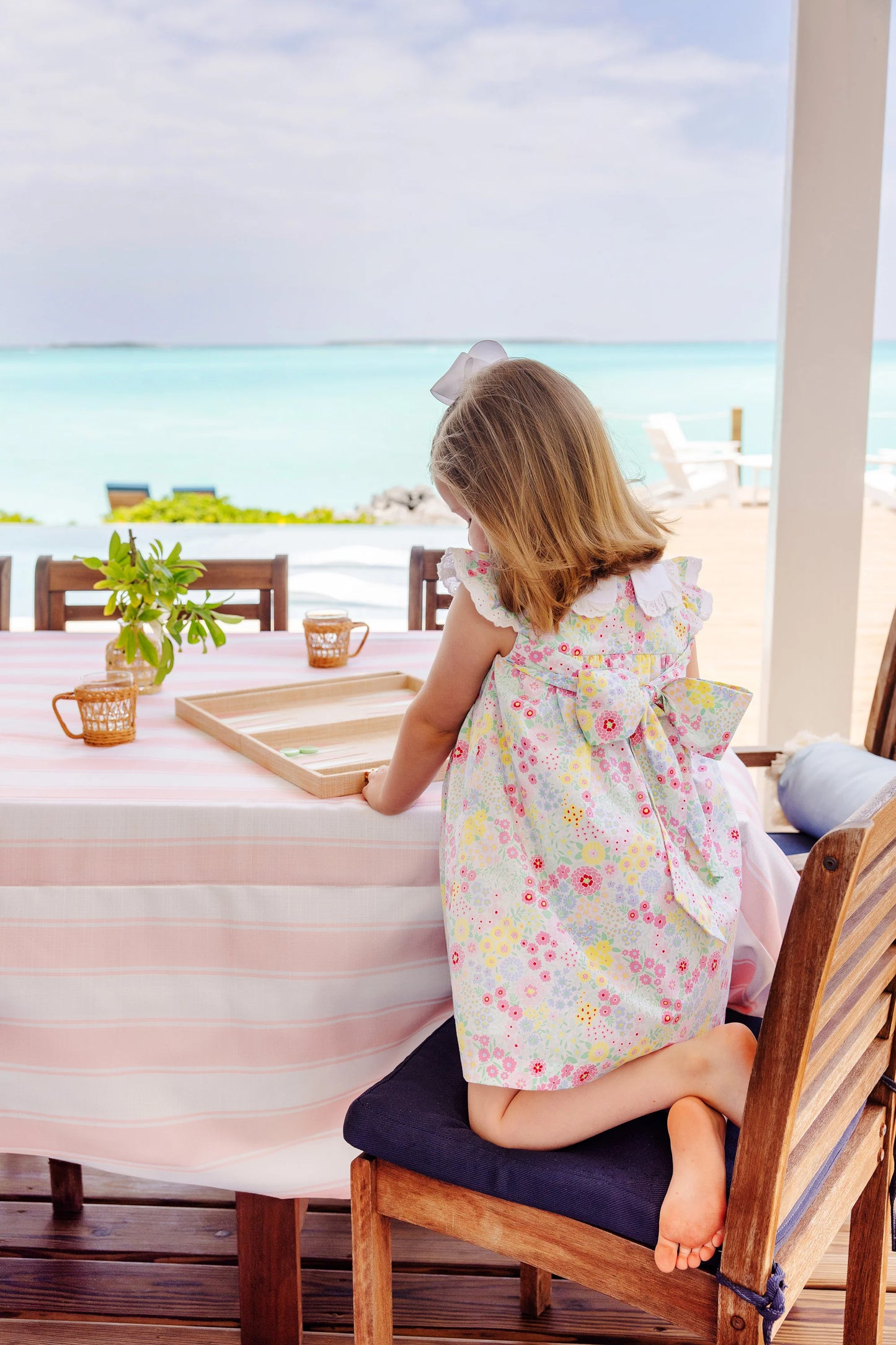 Franny Frock | Merry Little Meadow with Worth Avenue White
