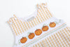 Light Brown Gingham Pumpkin Vine Overalls