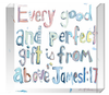 "James 1:17" Acrylic Shelfie | More pinks