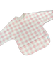 Long Sleeve Signature Catch All Bib | Pink Gingham | 6M - 2T