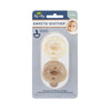Sweetie Soother  Orthodontic Pacifier Set | Toast & Buttercream - Braids