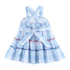 Blue Gingham Tiered Sundress