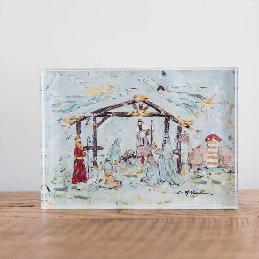 "Nativity" Acrylic Shelfie