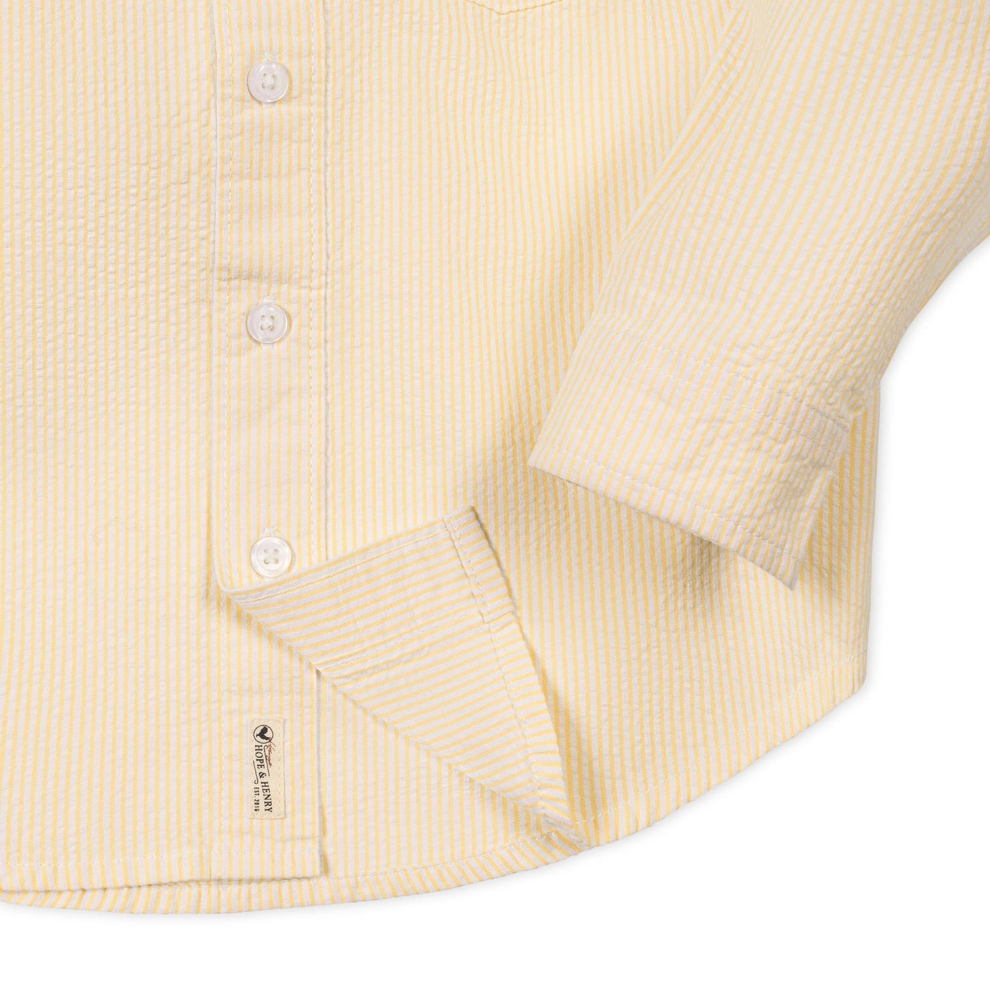 Organic Seersucker Shirt | Yellow