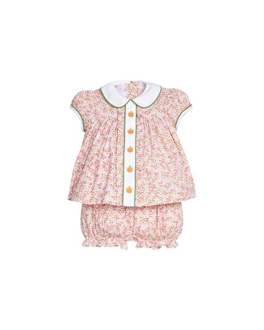 Ruffled Sally Bloomer Set | Pumpkins