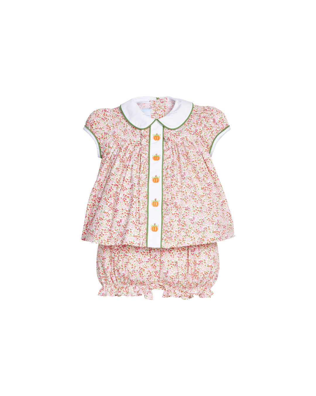 Ruffled Sally Bloomer Set | Pumpkins