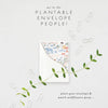 Lucky Baby Sprout - Baby Mini Greeting Card (2.5" x 3.5")