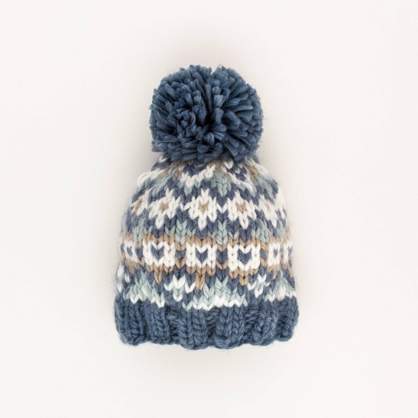 Fairisle Beanie Hat | Slate