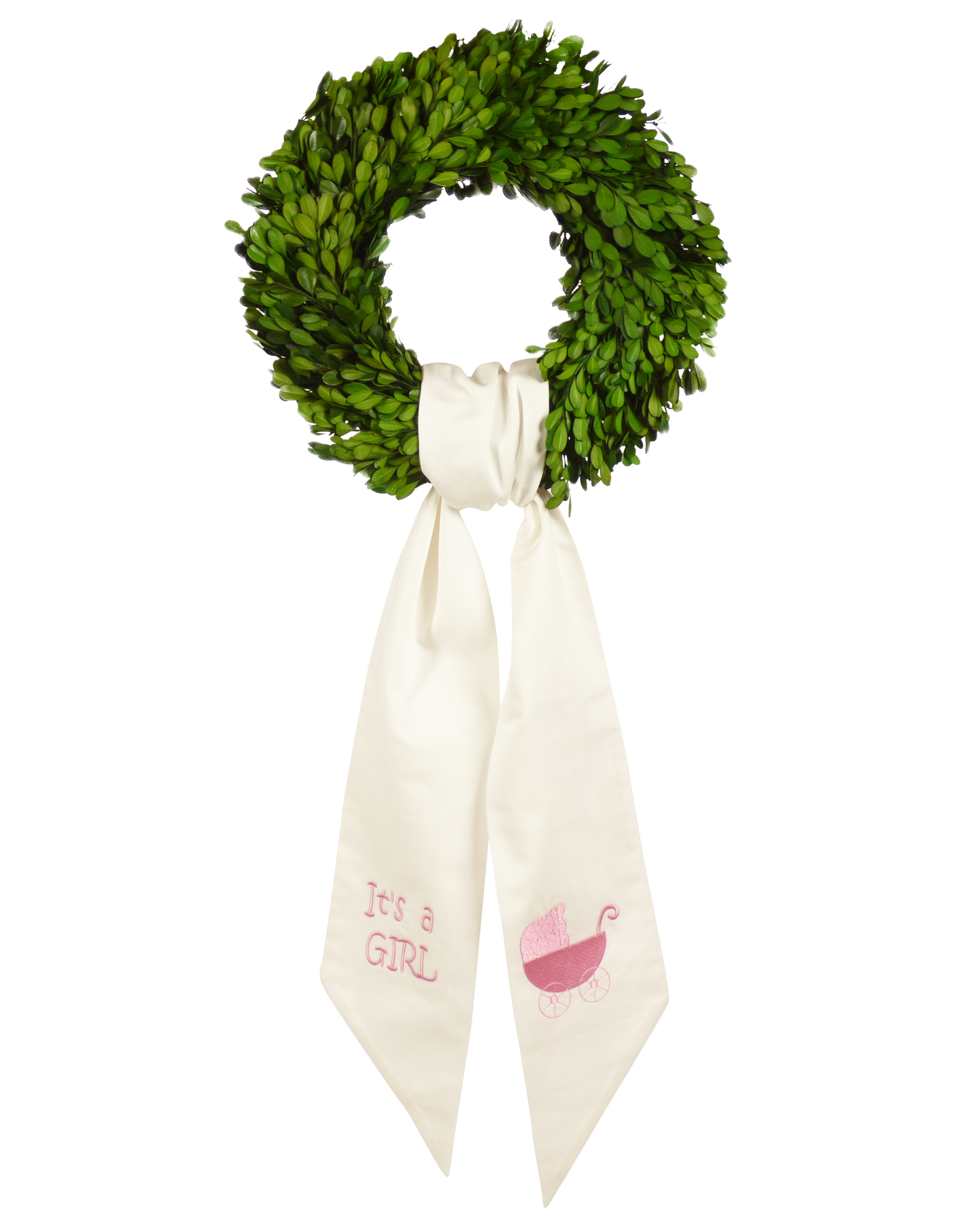 Wreath Sash: It's A Girl: One Size