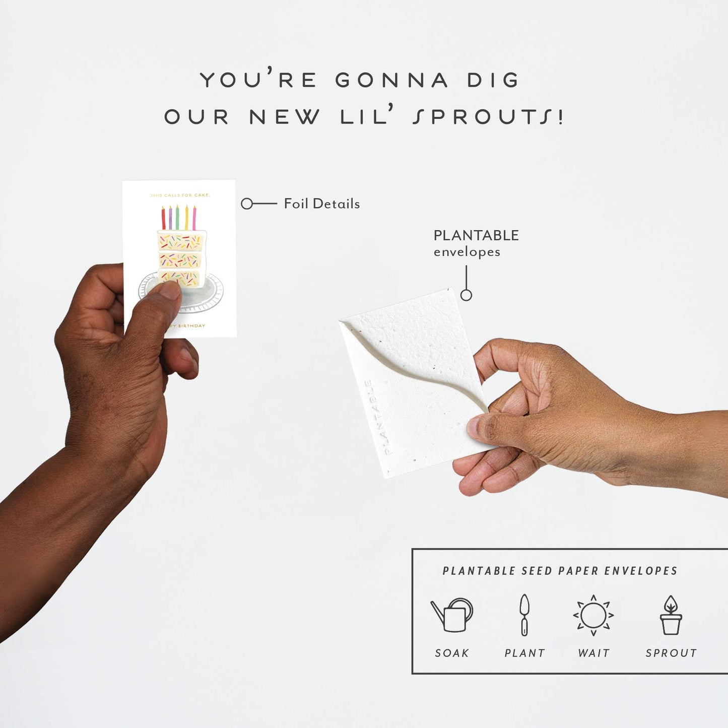 Birthday Slice Sprout | Birthday Mini Greeting Card