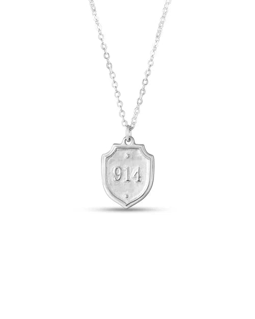 Petite Silver Necklace | Psalm 91:4