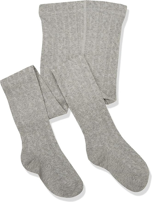 Classic Cable Tights | Heather Grey