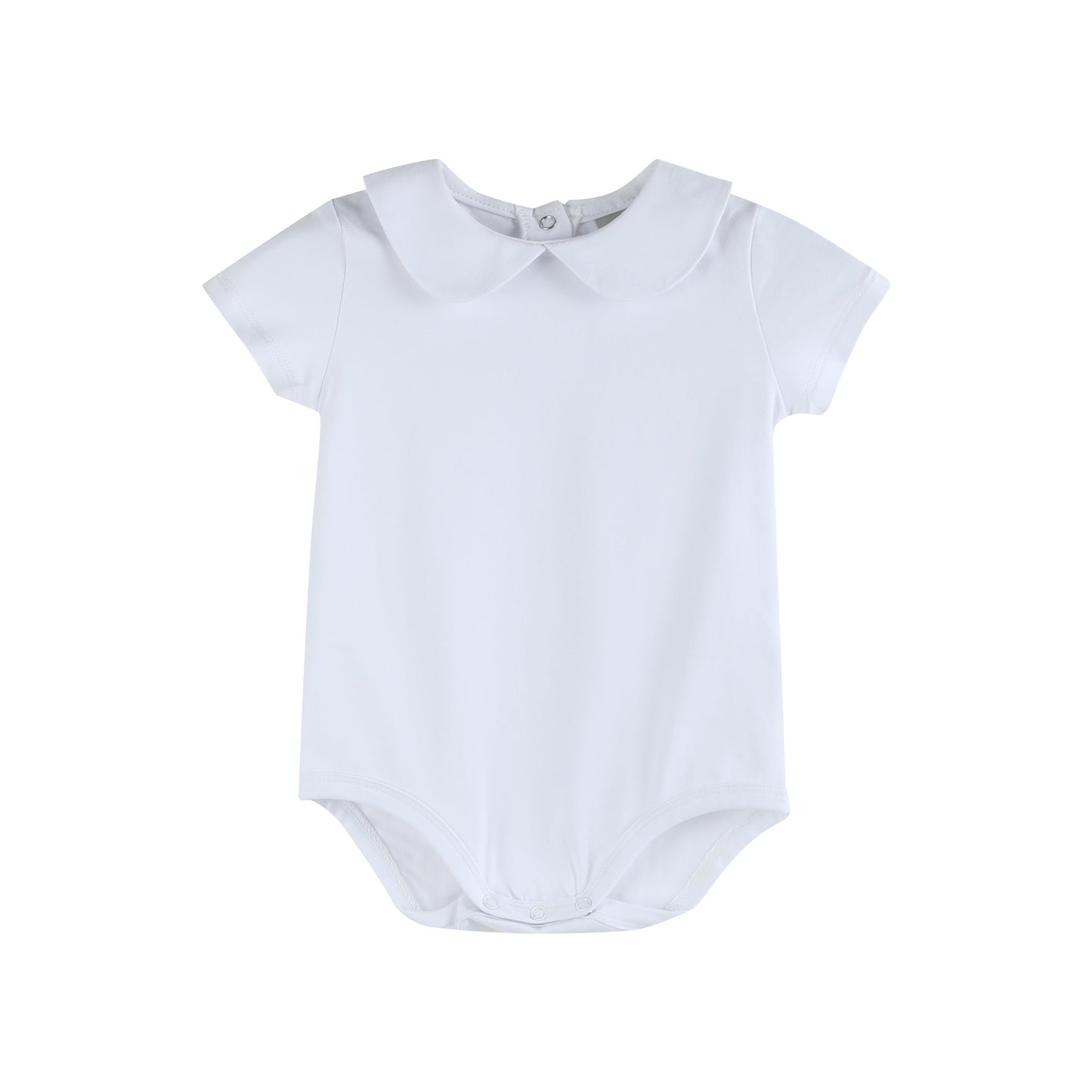 Peter Pan Collar Onesie - White