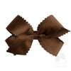 Medium Scalloped Edge Faux Velvet Overlay | Asst. Colors