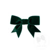 Mini Velvet Two-Loop Bow with Fancy Cut Tails  | Asst. Colors