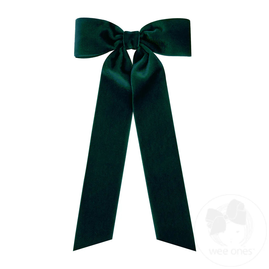 Medium Velvet Bowtie w/Streamer Tails | Asst. Colors