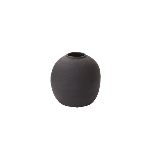 Konos Vase | Black | 11.5"x 10.75"