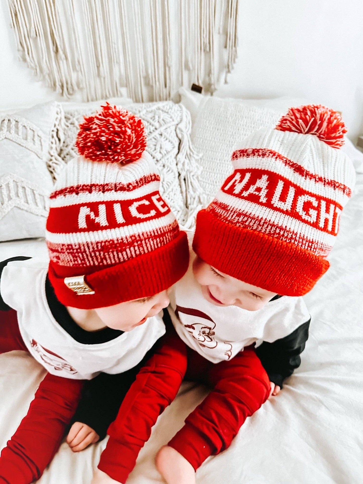 Naughty or Nice Reversible Beanie | Toddler