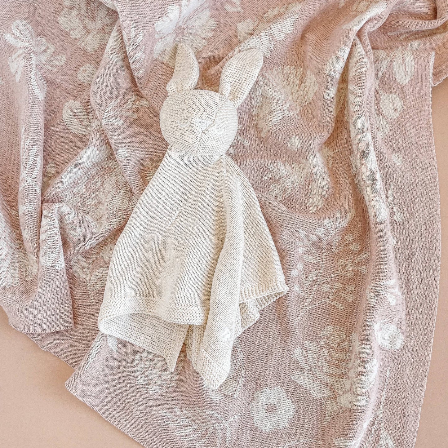 Floral Blanket + Lovey Baby Gift