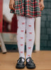 Bow Knit Tights | White