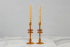 Amber Glass Candlestick | Small
