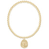 classic gold 3mm bracelet | inspire america gold disc | 2 sizes