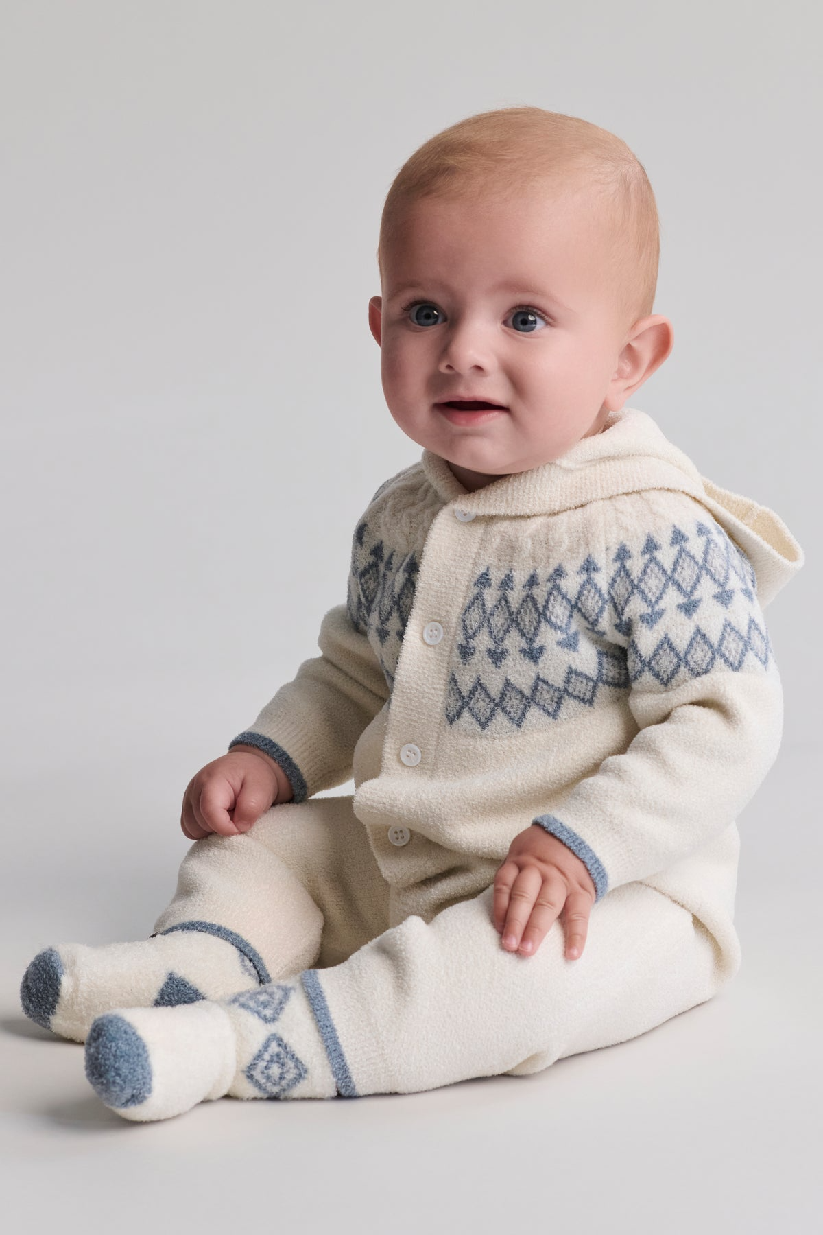 Fair Isle Onesie | Cream Multi