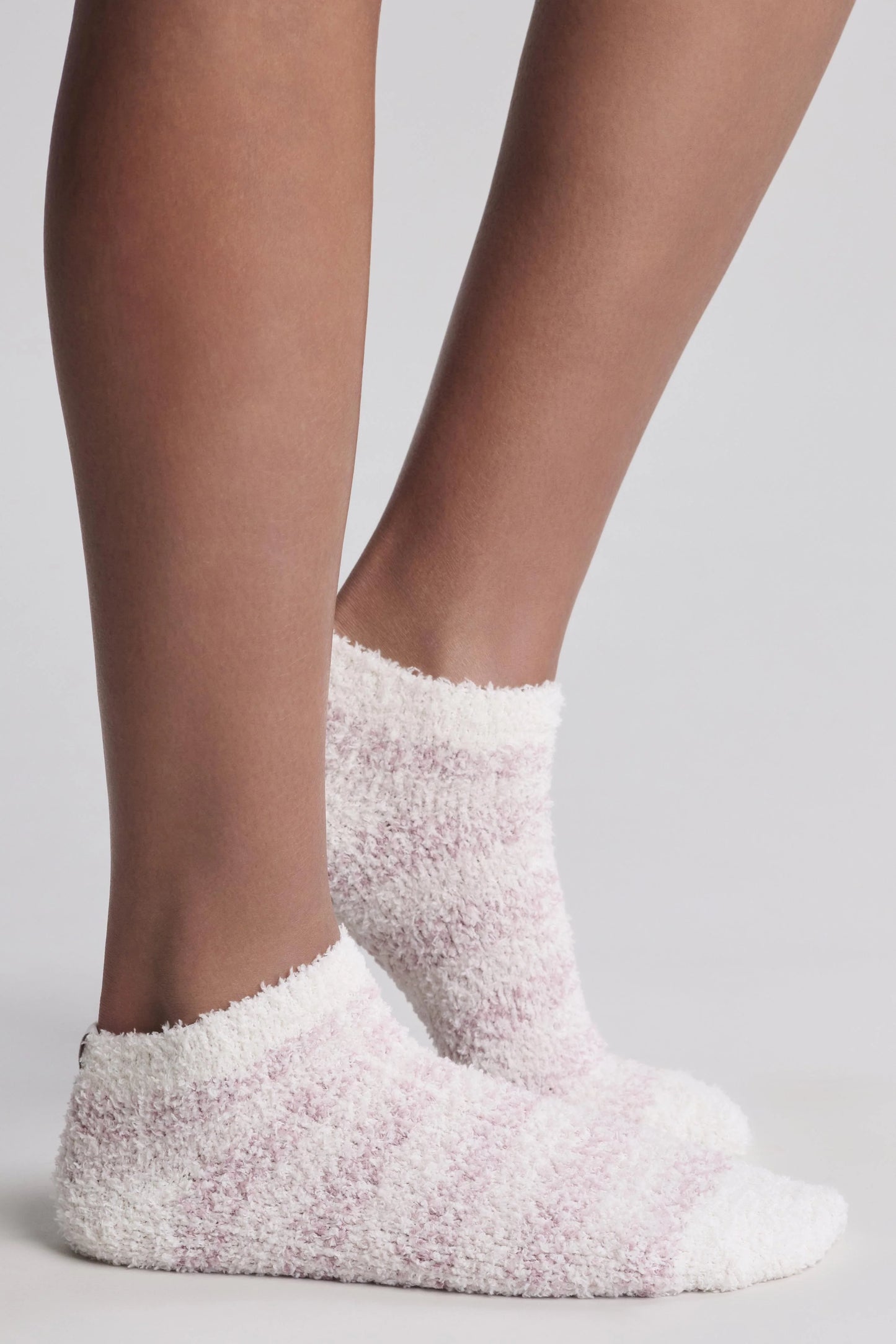 CozyChic® Heathered Stripe Ankle Sock Set | 2 colors