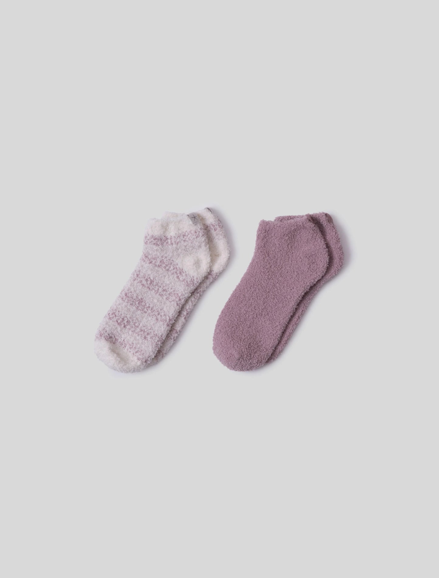 CozyChic® Heathered Stripe Ankle Sock Set | 2 colors
