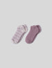 CozyChic® Heathered Stripe Ankle Sock Set | 2 colors