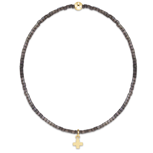 hope classic moonlight bracelet | signature cross small gold charm