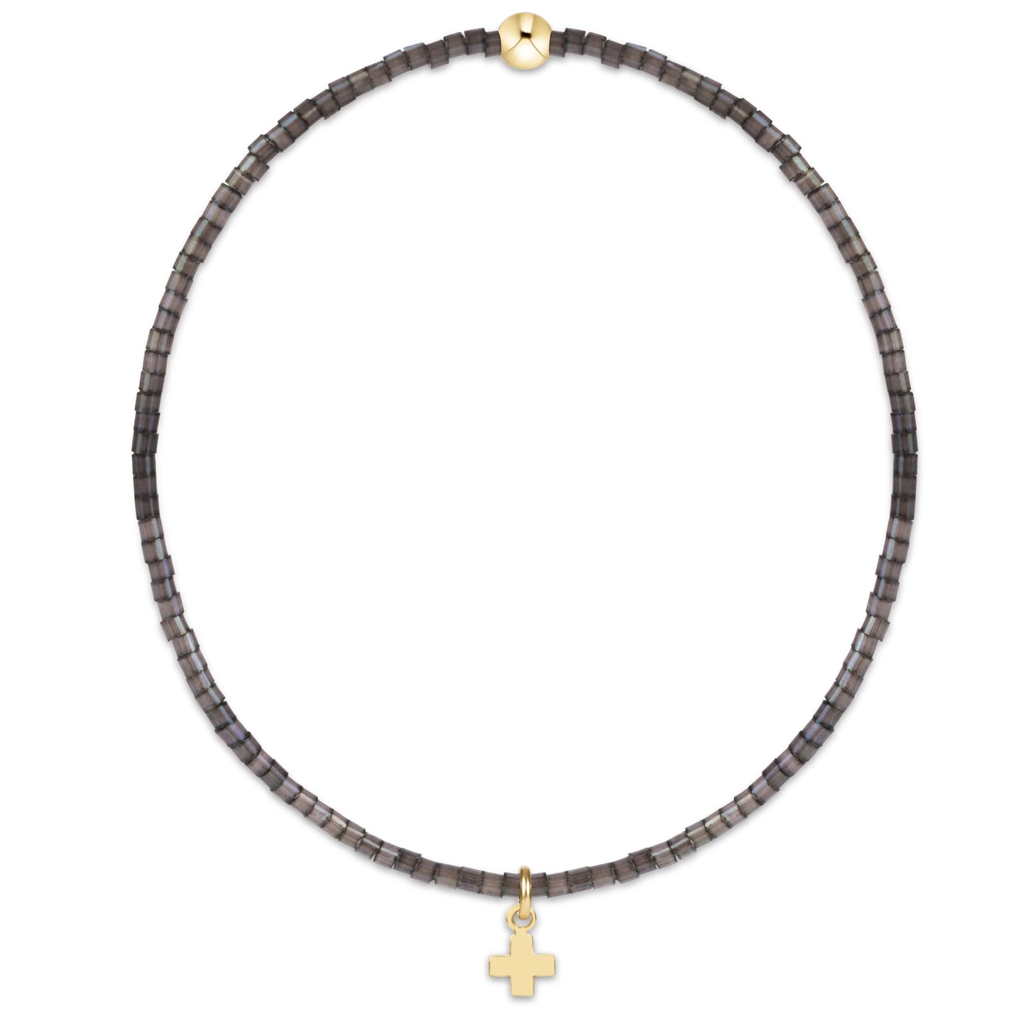hope classic moonlight bracelet | signature cross small gold charm