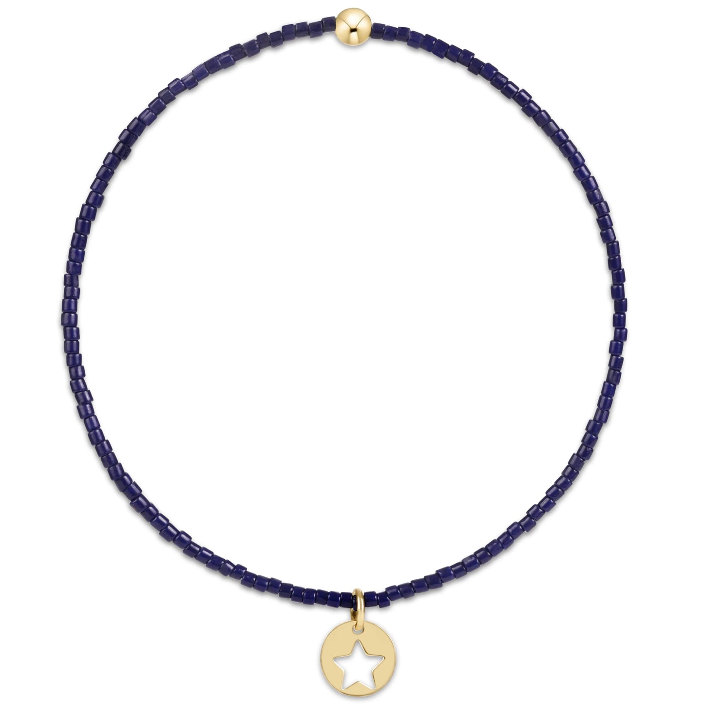 hope classic bracelet | star small gold disc charm  | 3 colors