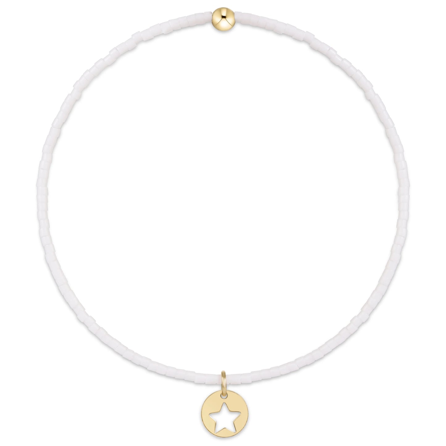 hope classic bracelet | star small gold disc charm  | 3 colors