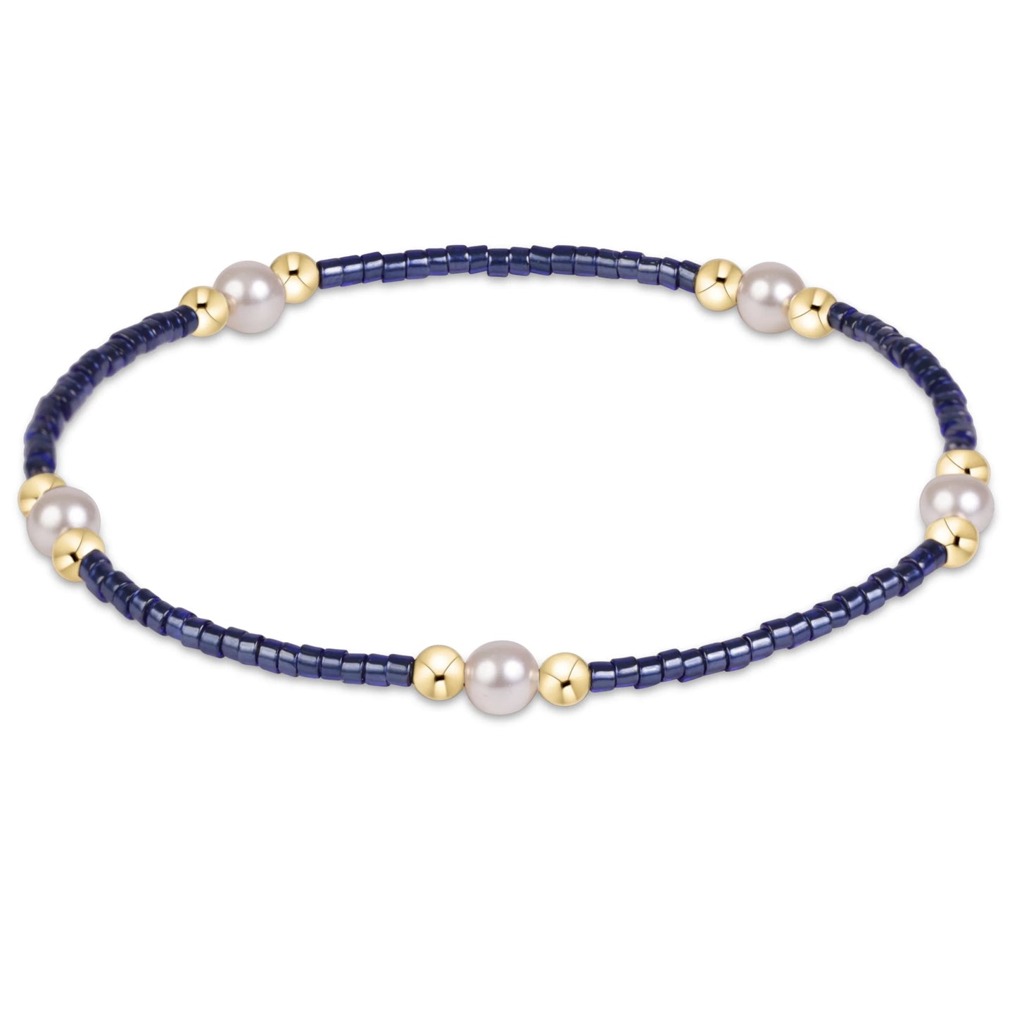 hope purpose pearl bracelet | navy
