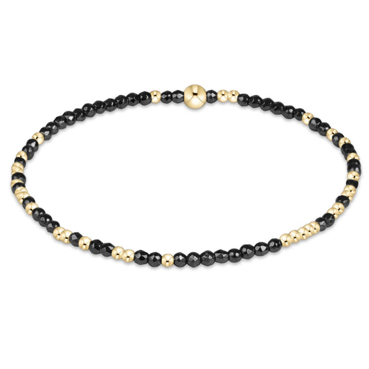 hope unwritten faceted hematite 2mm bracelet