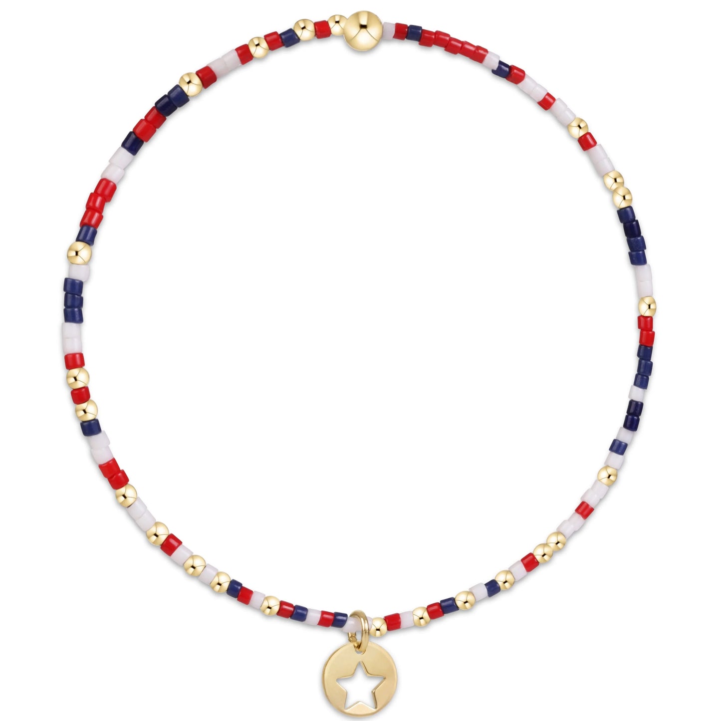 hope unwritten bracelet | firecracker | star small gold disc