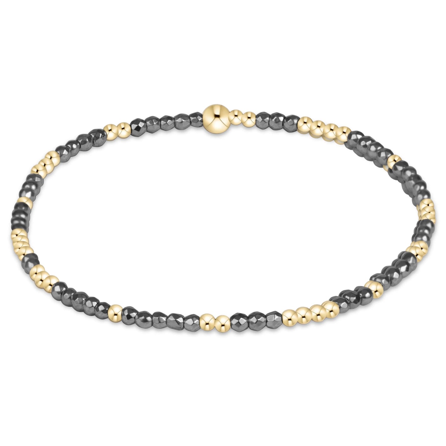 hope unwritten silver faceted hematite 2mm bracelet