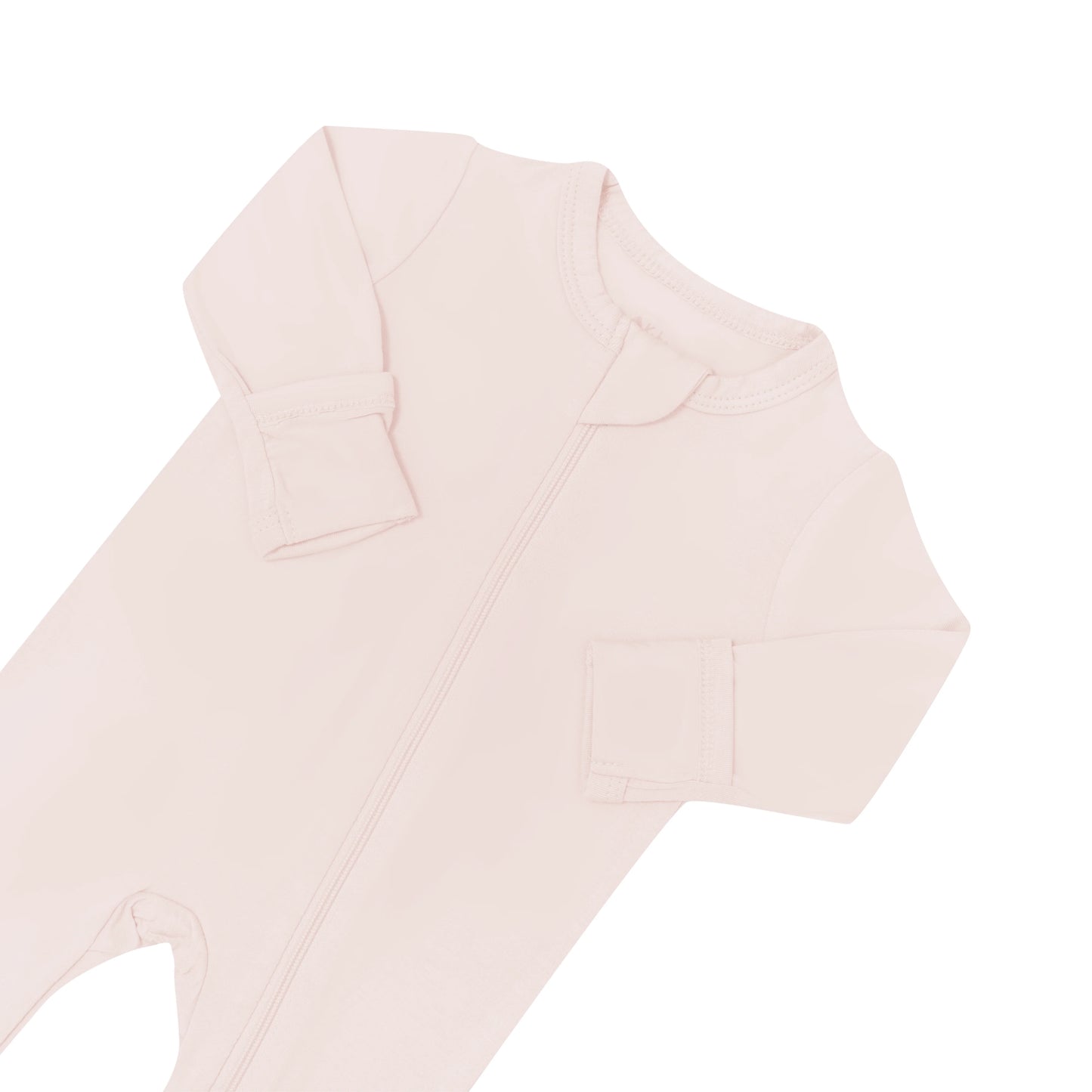 Zippered Footie | Blush