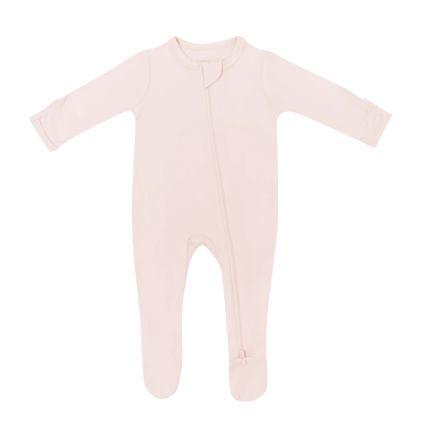 Zippered Footie | Blush