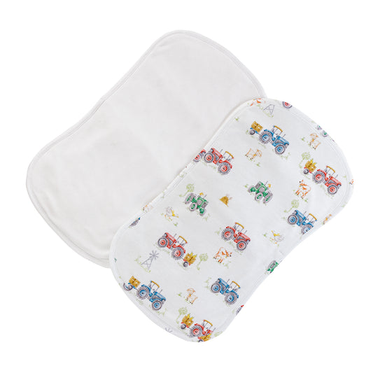 Tractor Time Burp Cloth Set