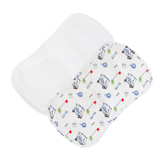Golf Club Burp Cloth Set | Blue